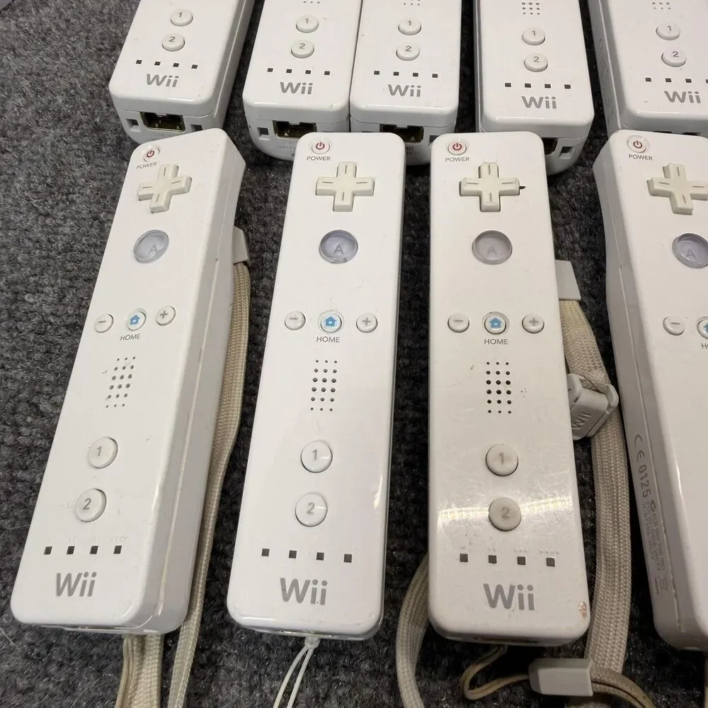 Lot Of 12 Nintendo Wii Remote Controller RVL-003 White OEM Bluetooth Tested